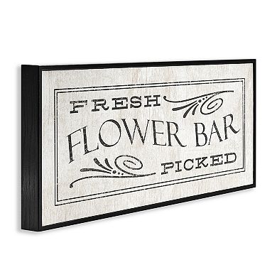 Stupell Home Decor Fresh Picked Flower Bar Wall Decor