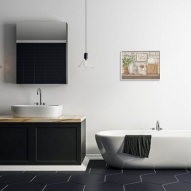 Stupell Home Decor Uplifting Bathroom Spa Relax Scene Wall Decor