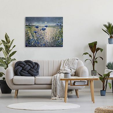 Stupell Home Decor Moon over Blooming Flowers Wall Decor