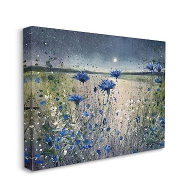 Stupell Home Decor Moon over Blooming Flowers Wall Decor