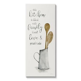 Stupell Home Decor This Kitchen Family Phrase Wall Decor