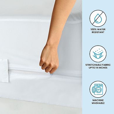 Lux Decor Collection Zipper Mattress Encasement Waterproof & Bed Bug Protection Mattress Protector
