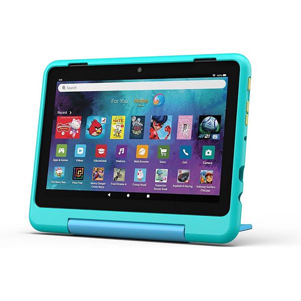 Amazon Fire HD 8 Kids Pro Tablet - Teal - Blue
