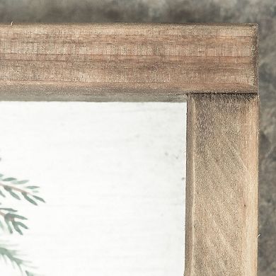 Parisloft Mini Christmas Wood Sign with Sentiment, 7.875 x 1.625 x 6 Inches