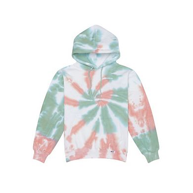 Youth Tie Dye Hoodie in Coral Trails