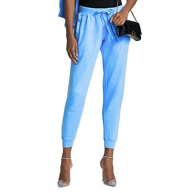 Women’s Garment Dyed Joggers in Blue