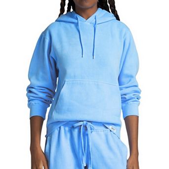 Women’s Garment Dyed Hoodie in Blue