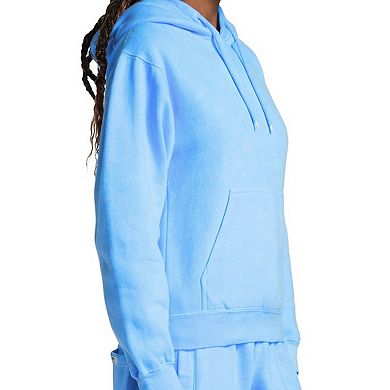 Women’s Garment Dyed Hoodie in Blue