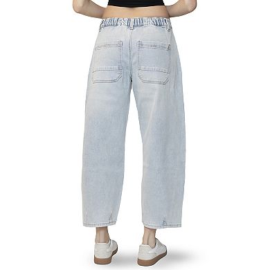 Juniors' madden girl Drawstring Barrel Jeans