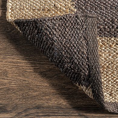 nuLOOM Christana Traditional Checkered Jute Area Rug