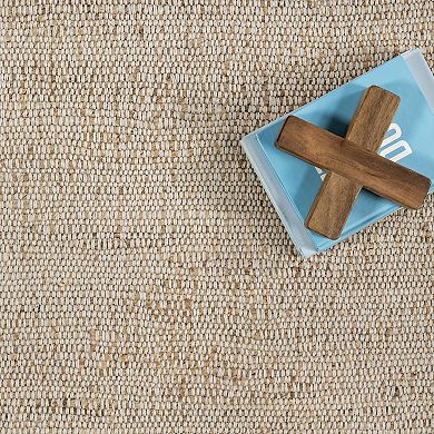 nuLOOM Bronwyn Farmhouse Bordered Jute Blend Area Rug