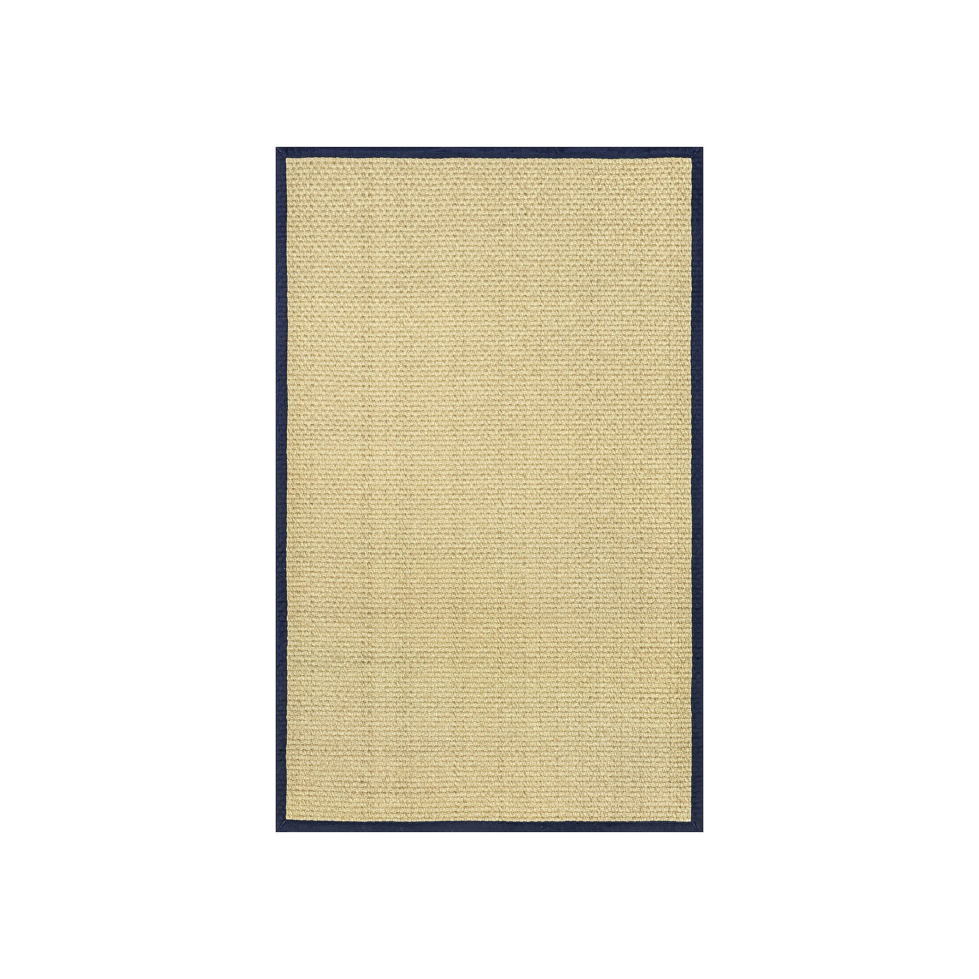 nuLOOM Meena Faux Seagrass Bordered Indoor / Outdoor Area Rug, Blue