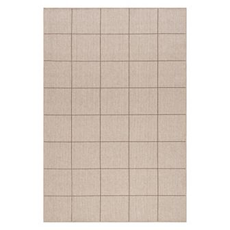 nuLOOM Calandra Minimalist Checkered Machine Washable Area Rug