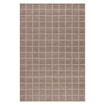 nuLOOM Daena Minimalist Checkered Machine Washable Area Rug