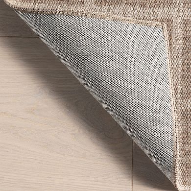 nuLOOM Daena Minimalist Checkered Machine Washable Area Rug