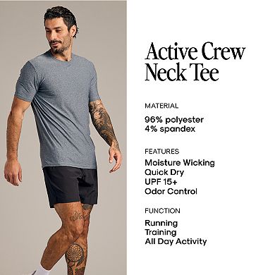 Men's True Classic Mosture-Wicking Crewneck T-Shirt