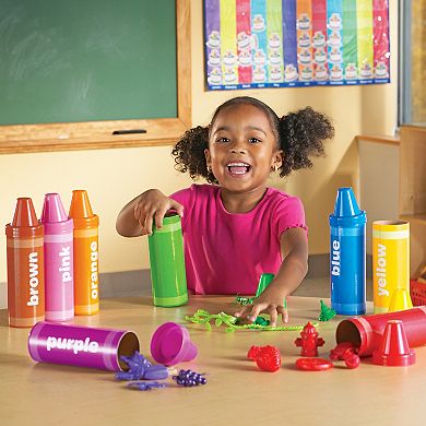 Learning Resources 8-Piece Rainbow Sorting Crayons Set