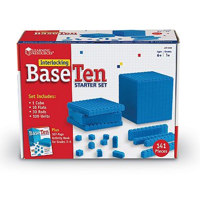 Learning Resources 141-Piece Interlocking Base Ten Starter Set
