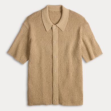 Sage and Steel Woven Camp Shirt