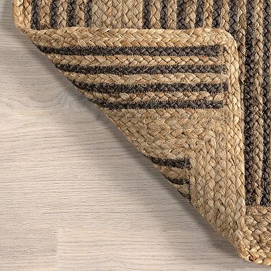 nuLOOM Aletta Geometric Tiled Jute Area Rug