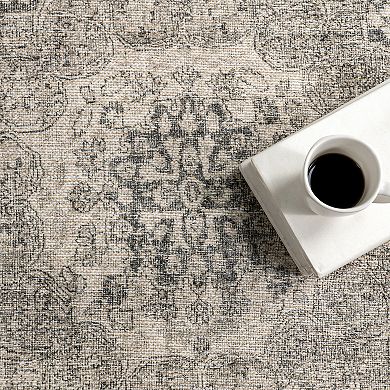 nuLOOM Hillstone Collection Traditional Vintage Medallion Area Rug