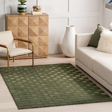 nuLOOM Alaiya Checkered Machine Washable Area Rug