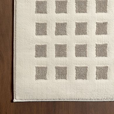nuLOOM Daleyza Checkered Machine Washable Area Rug