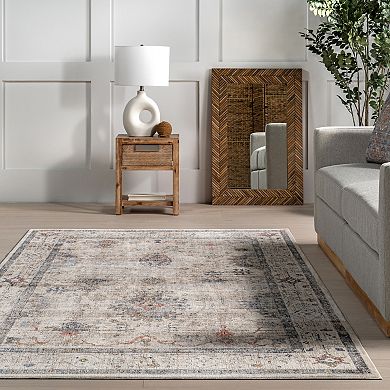 nuLOOM Yanet Floral Traditional Area Rug