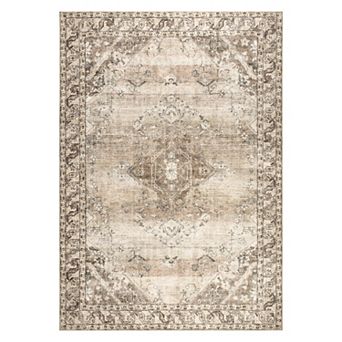 nuLOOM Hillstone Collection Traditional Vintage Medallion Area Rug
