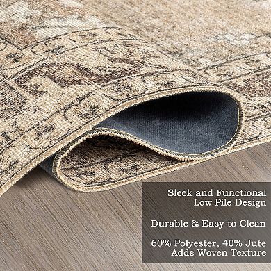 nuLOOM Hillstone Collection Traditional Vintage Medallion Area Rug
