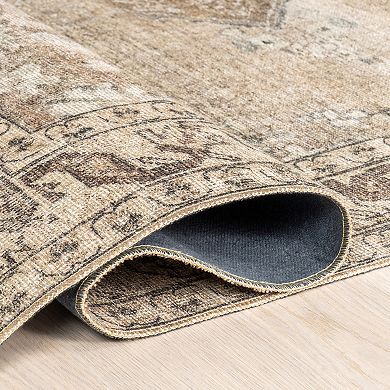 nuLOOM Hillstone Collection Traditional Vintage Medallion Area Rug