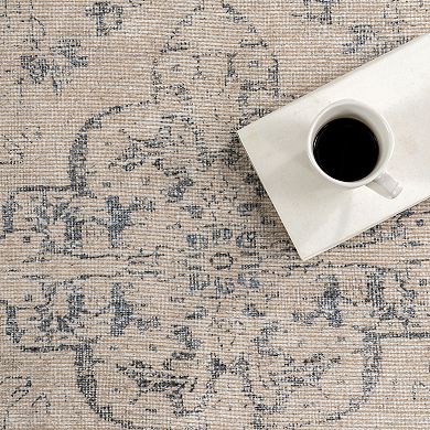 nuLOOM Hillstone Collection Traditional Vintage Medallion Area Rug