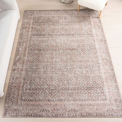 nuLOOM Hillstone Collection Traditional Vintage Medallion Area Rug