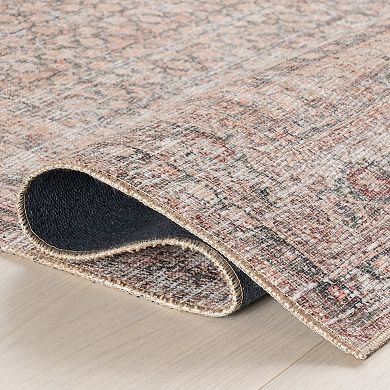 nuLOOM Hillstone Collection Traditional Vintage Medallion Area Rug