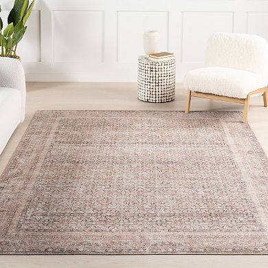 nuLOOM Hillstone Collection Traditional Vintage Medallion Area Rug