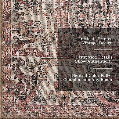 Nuloom Hillstone Collection Traditional Vintage Medallion Area Rug