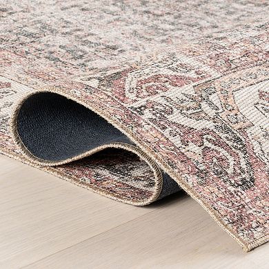 Nuloom Hillstone Collection Traditional Vintage Medallion Area Rug