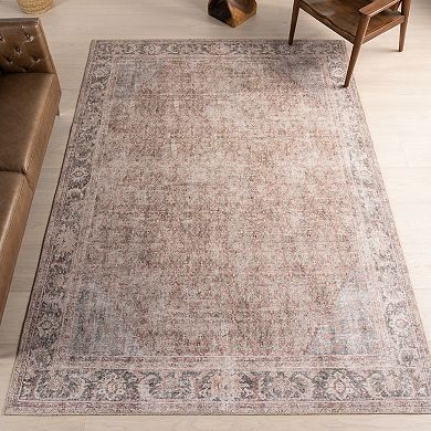 nuLOOM Hillstone Collection Traditional Vintage Medallion Area Rug