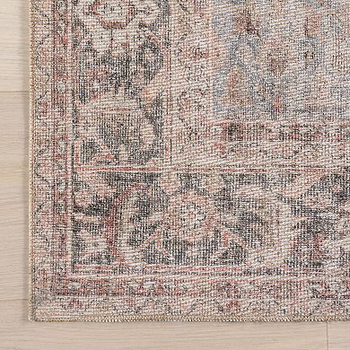 nuLOOM Hillstone Collection Traditional Vintage Medallion Area Rug