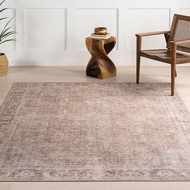 nuLOOM Hillstone Collection Traditional Vintage Medallion Area Rug