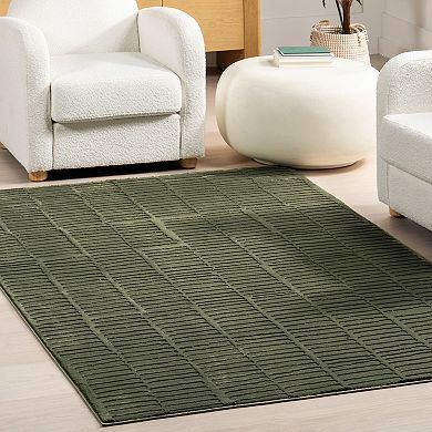 nuLOOM Kailani Geometric Machine Washable Area Rug