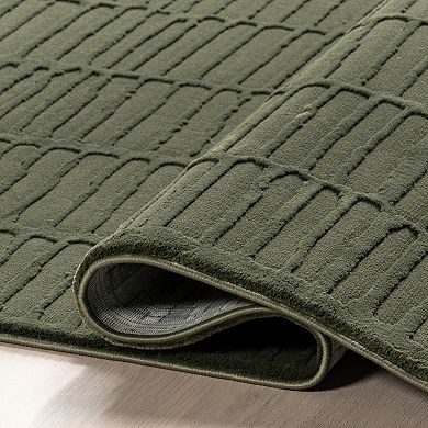 nuLOOM Kailani Geometric Machine Washable Area Rug