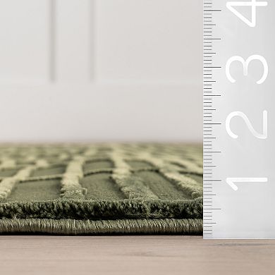 nuLOOM Kailani Geometric Machine Washable Area Rug