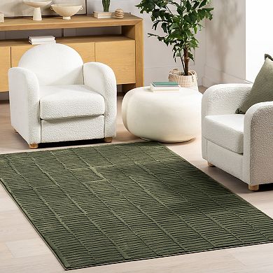 nuLOOM Kailani Geometric Machine Washable Area Rug