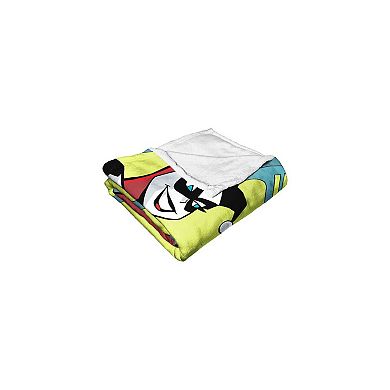 Dc Comics Batman Harley Quinn Batcave Break In Silk Touch Throw Blanket