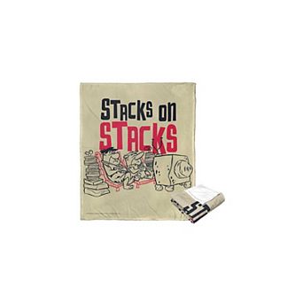 Warner Bros. The Flintstones Stacks On Stacks Silk Touch Throw Blanket 50x60 Inches