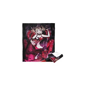 Dc Comics Batman Harley Quinn: Queen Of Crime Silk Touch Throw Blanket