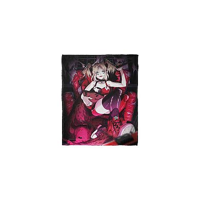 Dc Comics Batman Harley Quinn: Queen Of Crime Silk Touch Throw Blanket