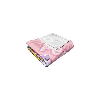 Hasbro Candyland Perfectly Sweet Silk Touch Throw Blanket