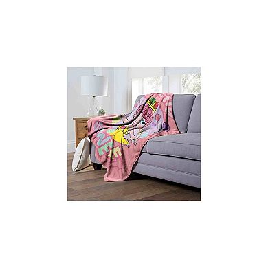Hasbro Candyland Perfectly Sweet Silk Touch Throw Blanket